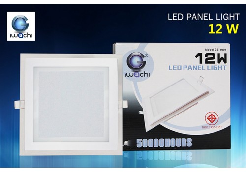 IWACHI-PN-M-6-12W-S ทรงเหลี่ยมหน้ากระจก